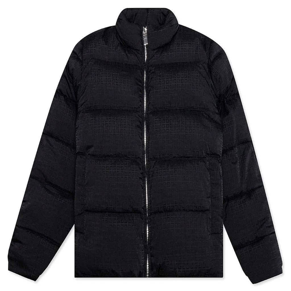 4G Zip Midweight Down Jacket - Black