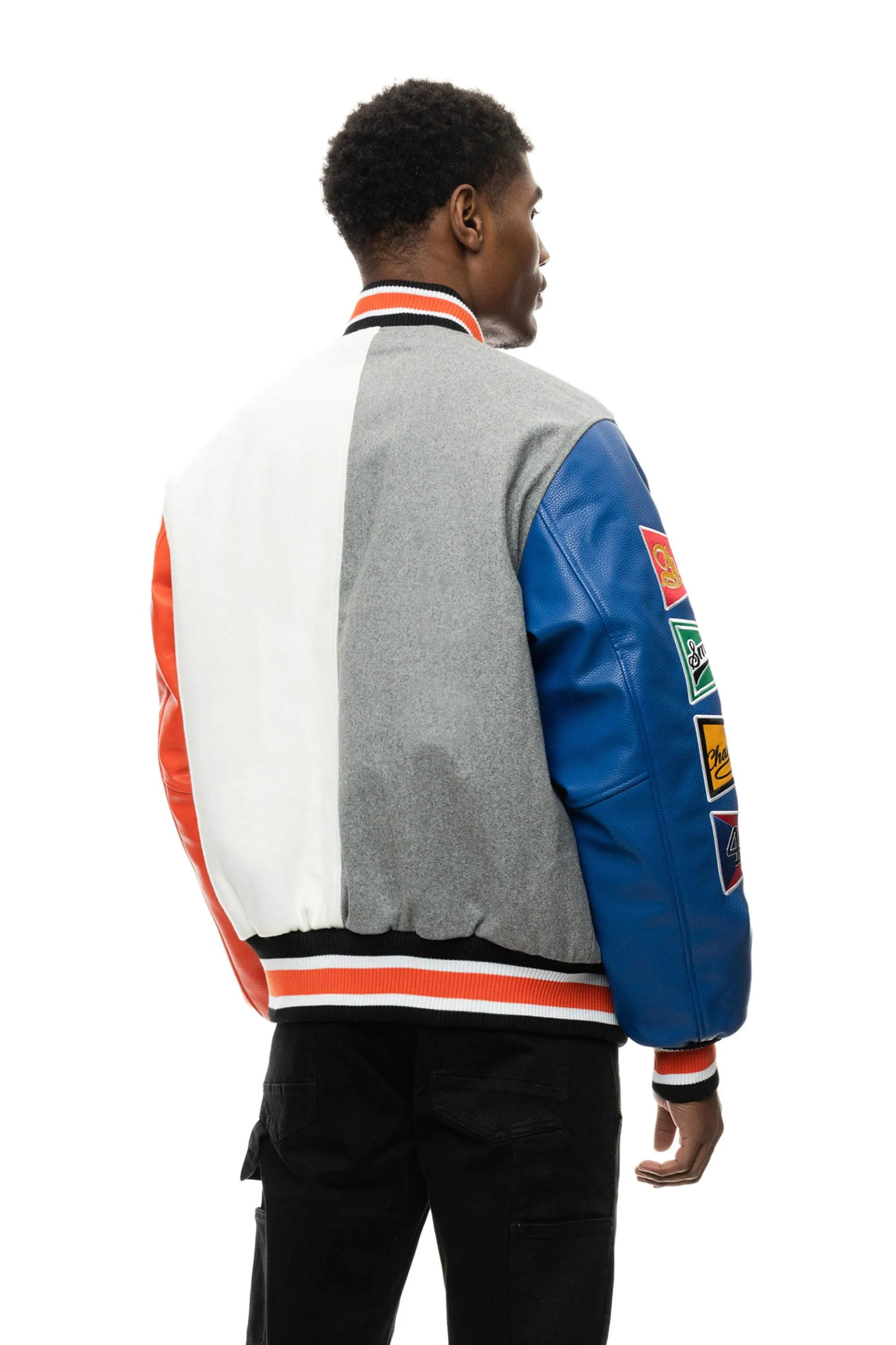 All Star Varsity Jacket - Royal White