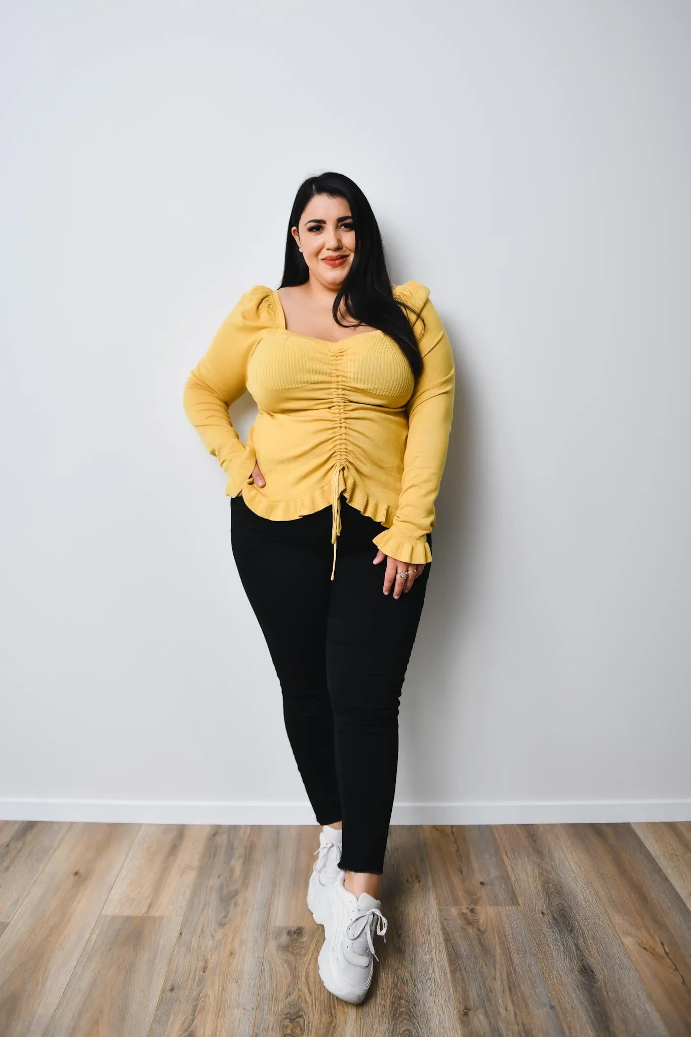 Anita knit top - mustard