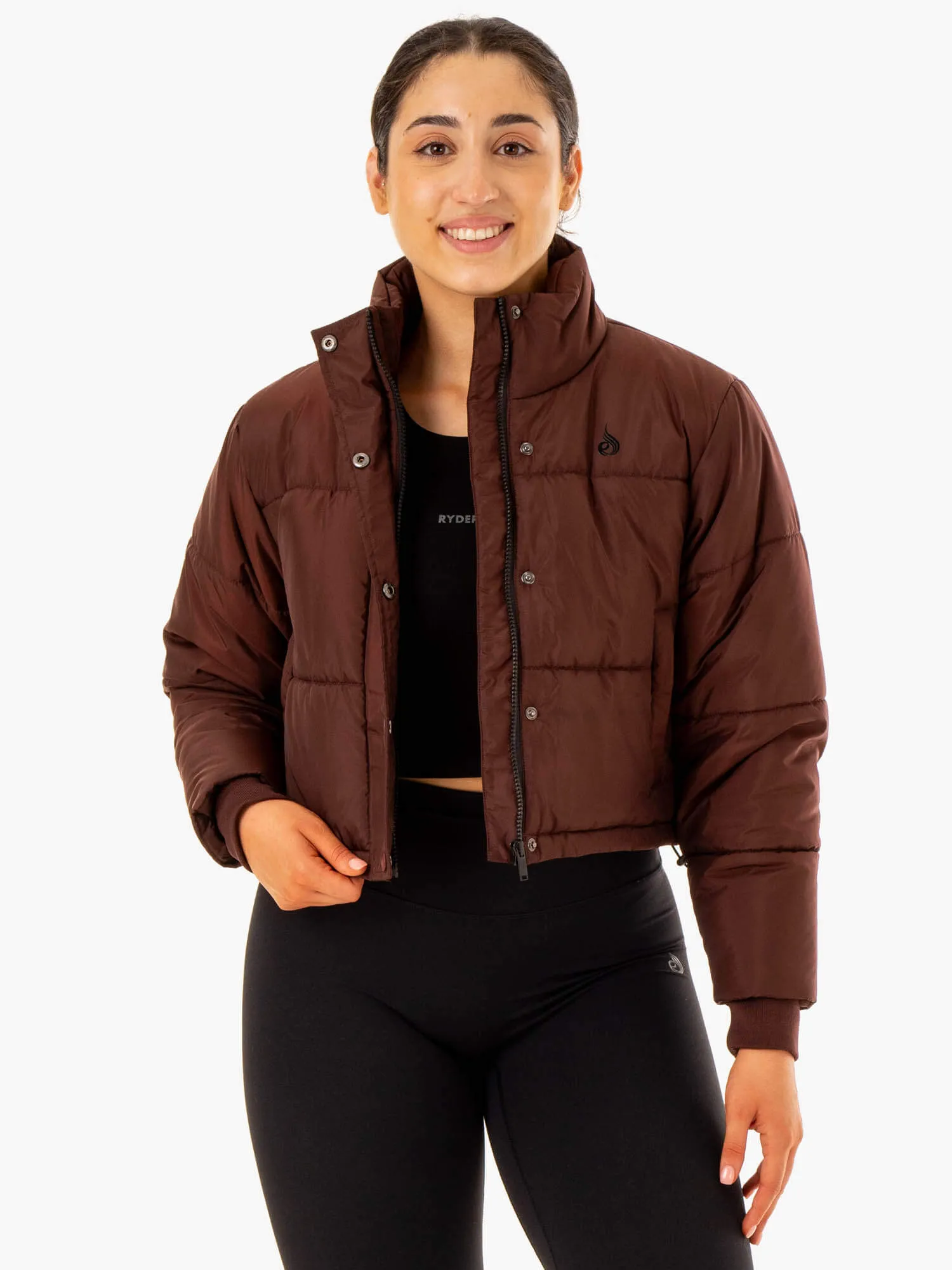 Apex Puffer Jacket - Chocolate