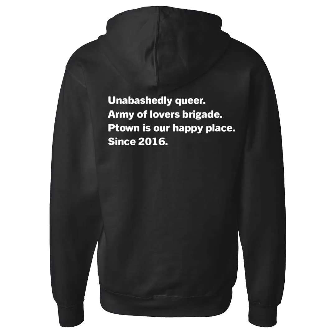 Army of Lovers Brigade Zip-front Hooded Sweatshirt