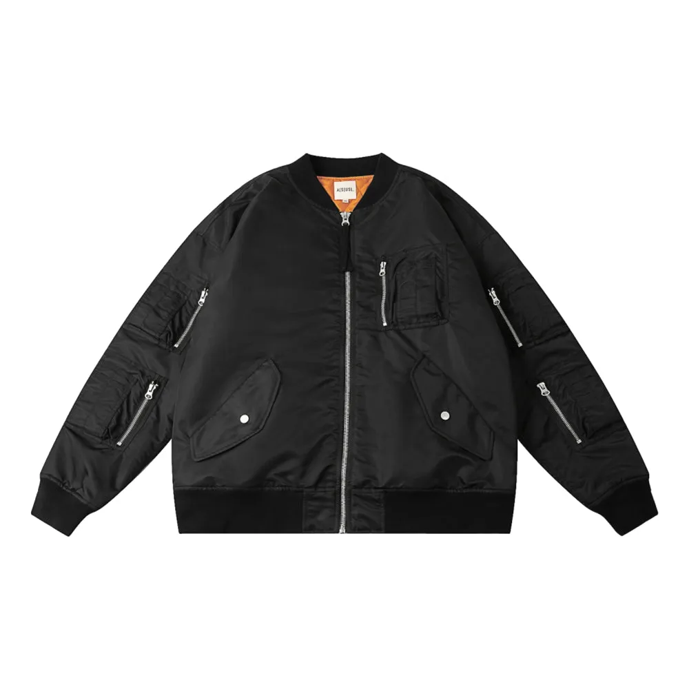 A[S]USL MULTI POCKET MILITARY JACKET-BLACK