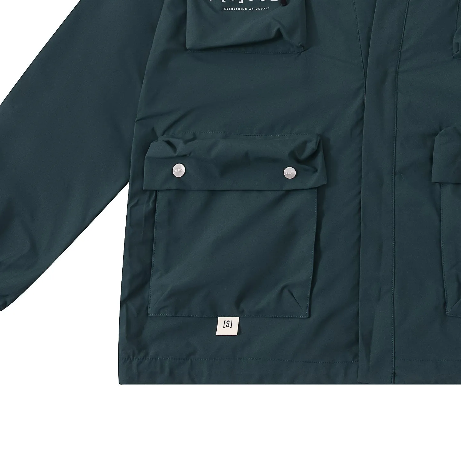 A[S]USL MULTI POCKETS KIMONO-DARK GREEN