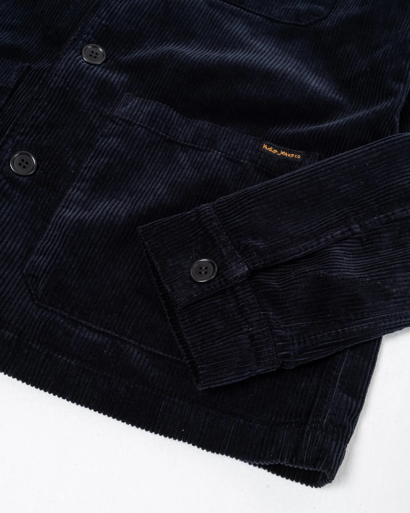 Barney Worker Jacket Cord Navy