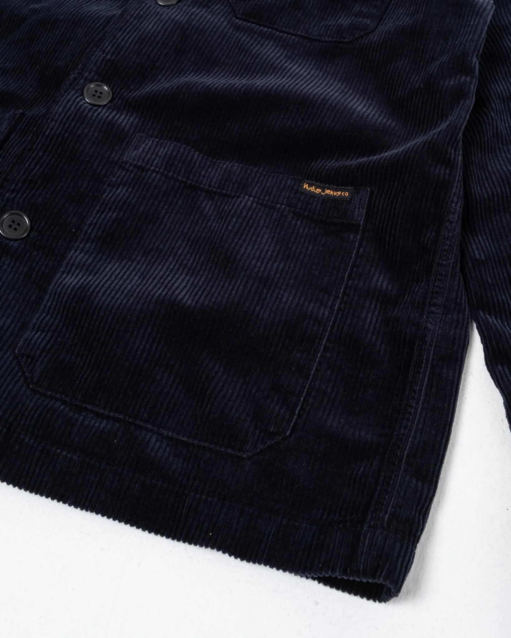 Barney Worker Jacket Cord Navy