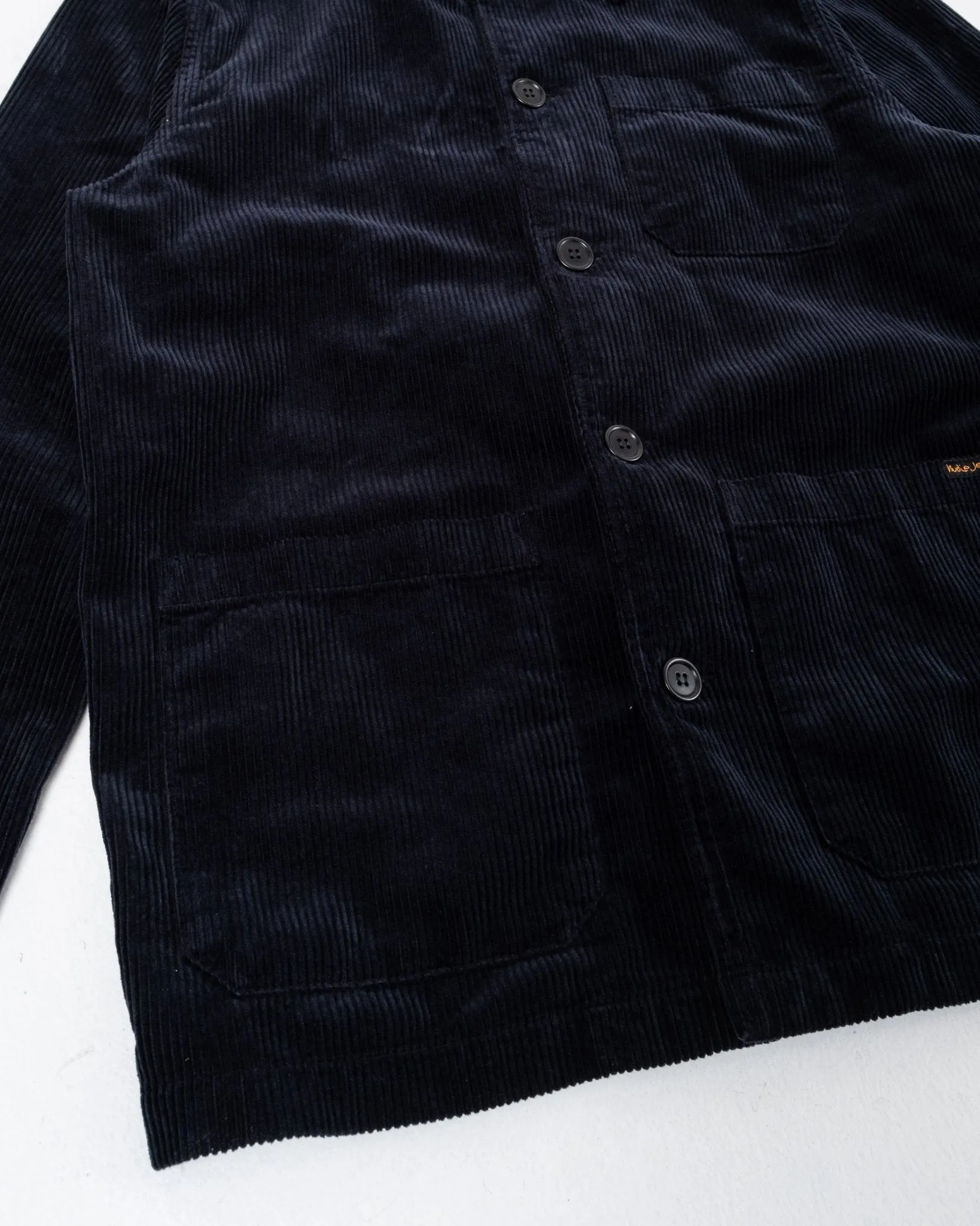 Barney Worker Jacket Cord Navy