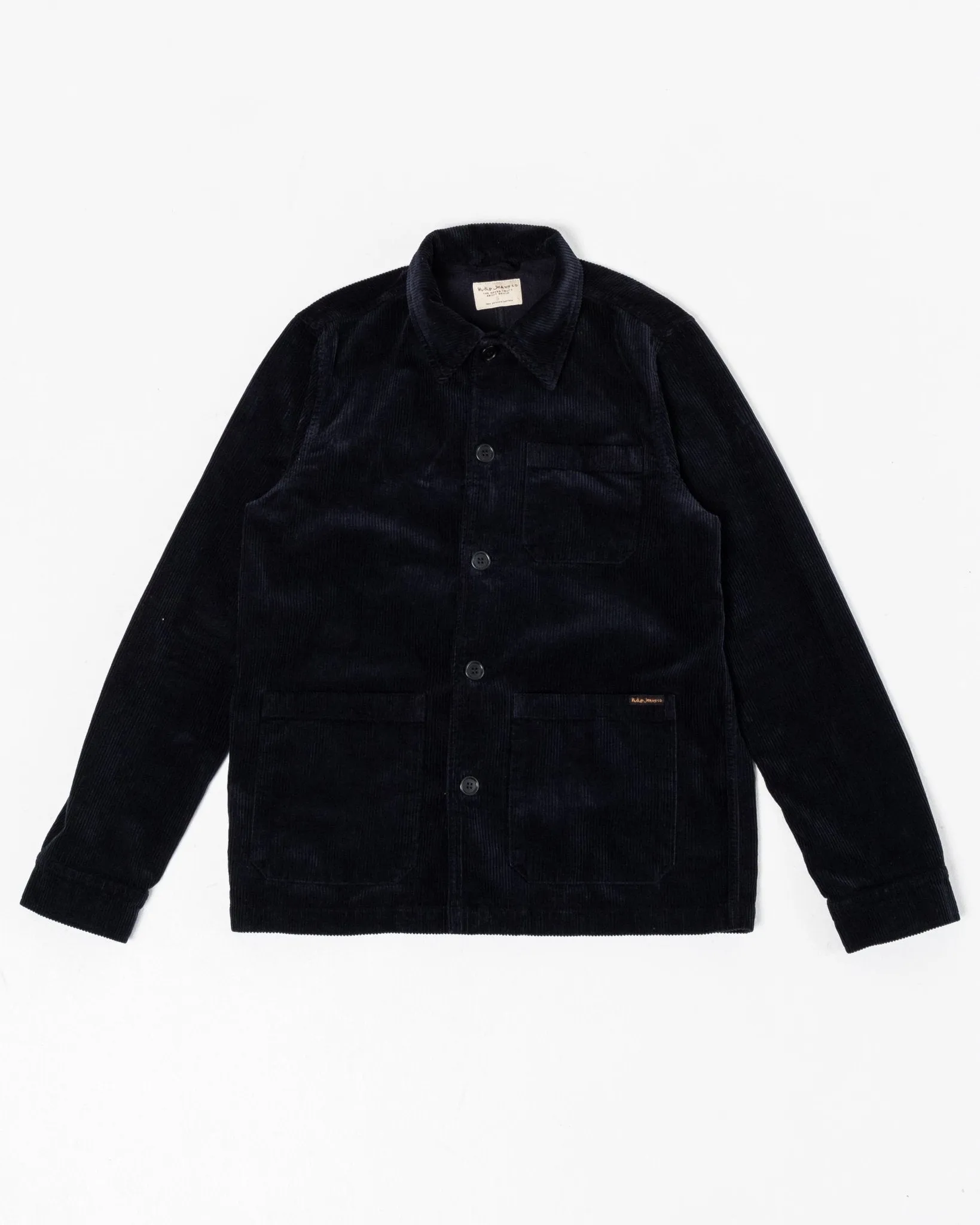 Barney Worker Jacket Cord Navy