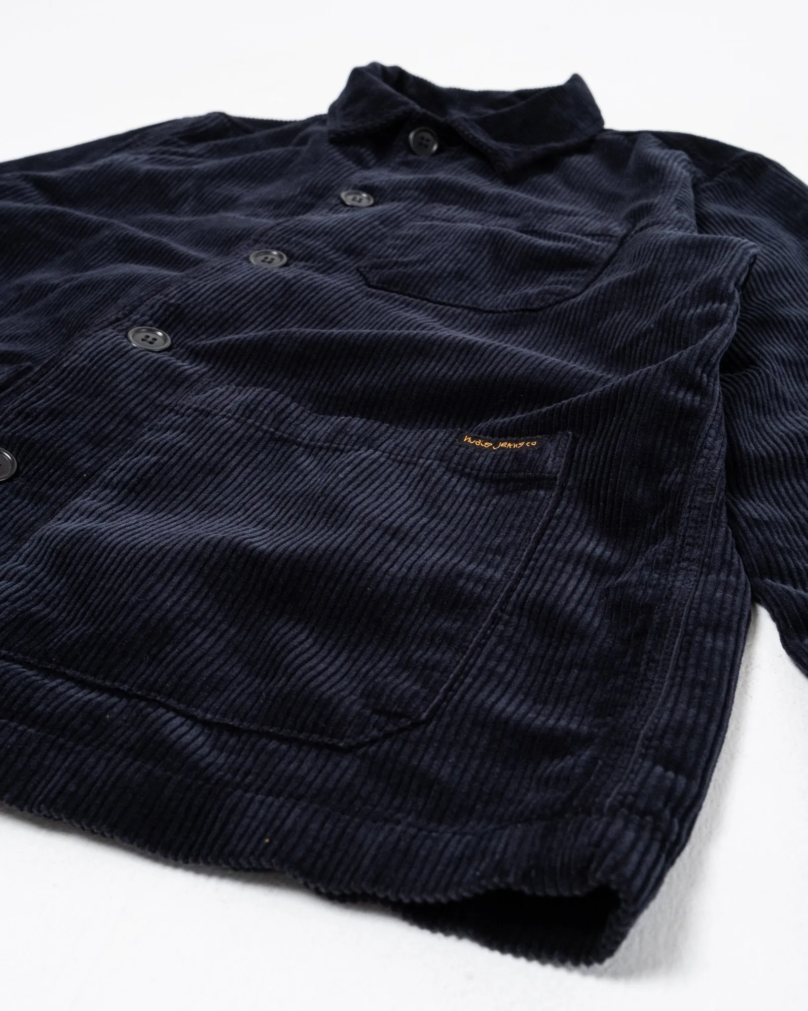 Barney Worker Jacket Cord Navy