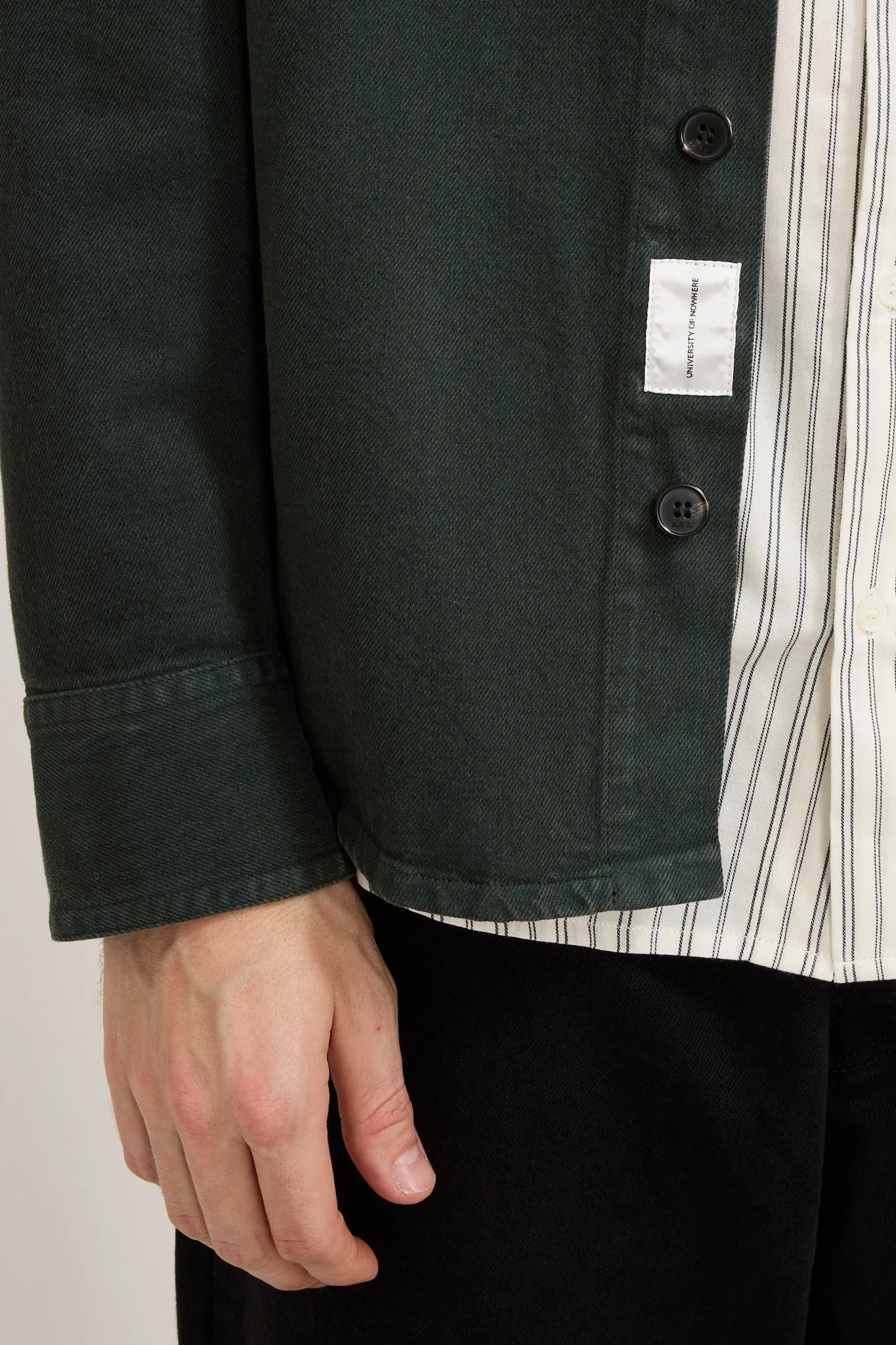 Basile Brodee Overshirt Dark Green