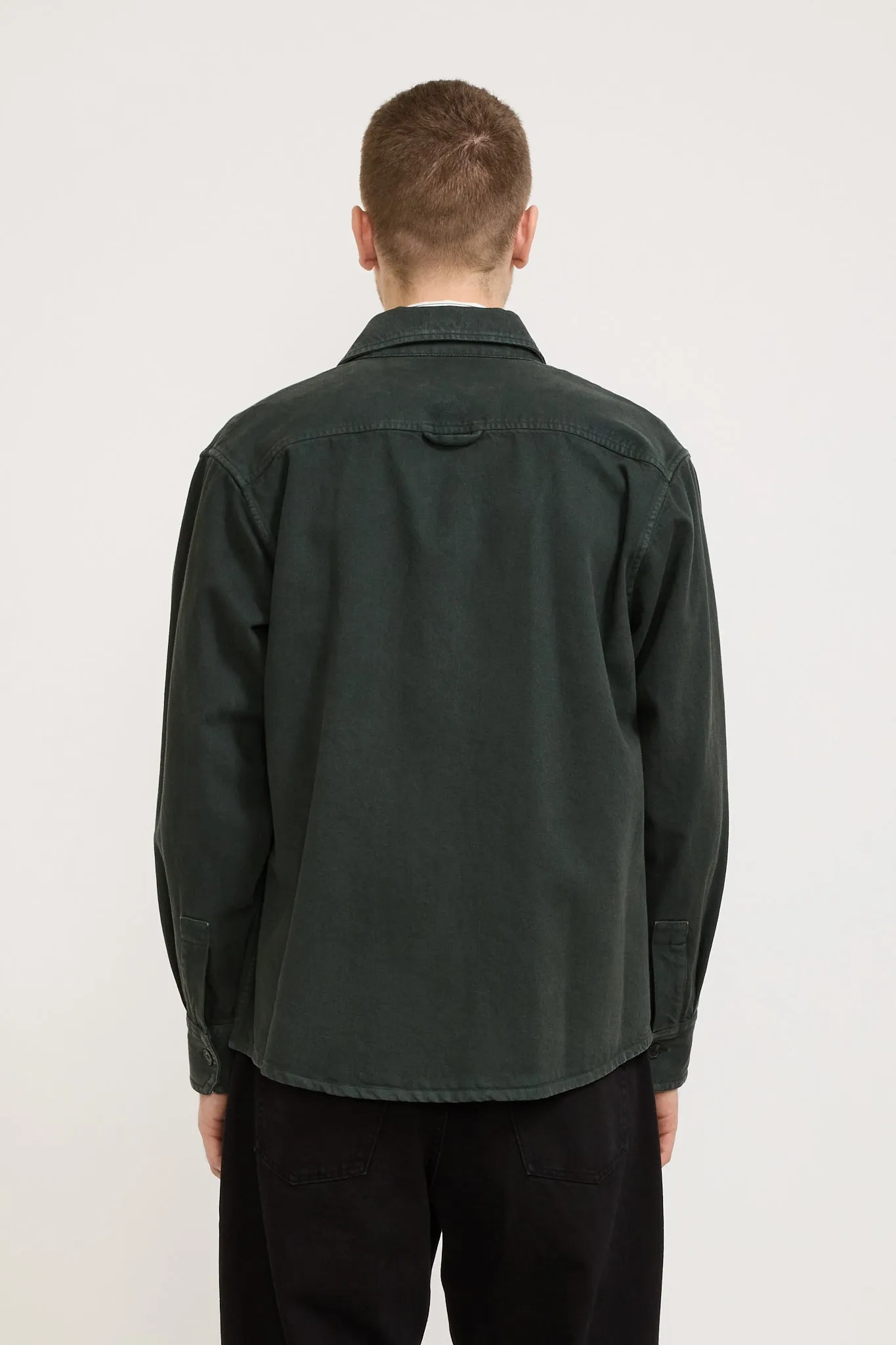 Basile Brodee Overshirt Dark Green