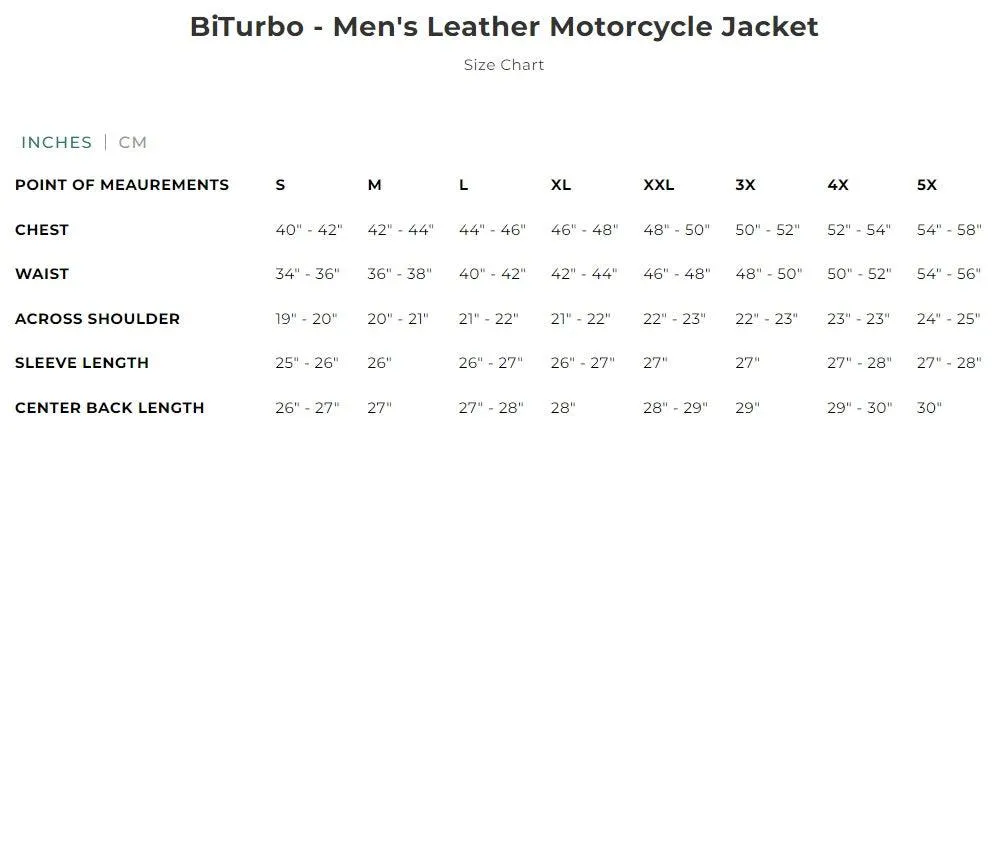 BiTurbo - Men's Leather Motorcycle Jacket