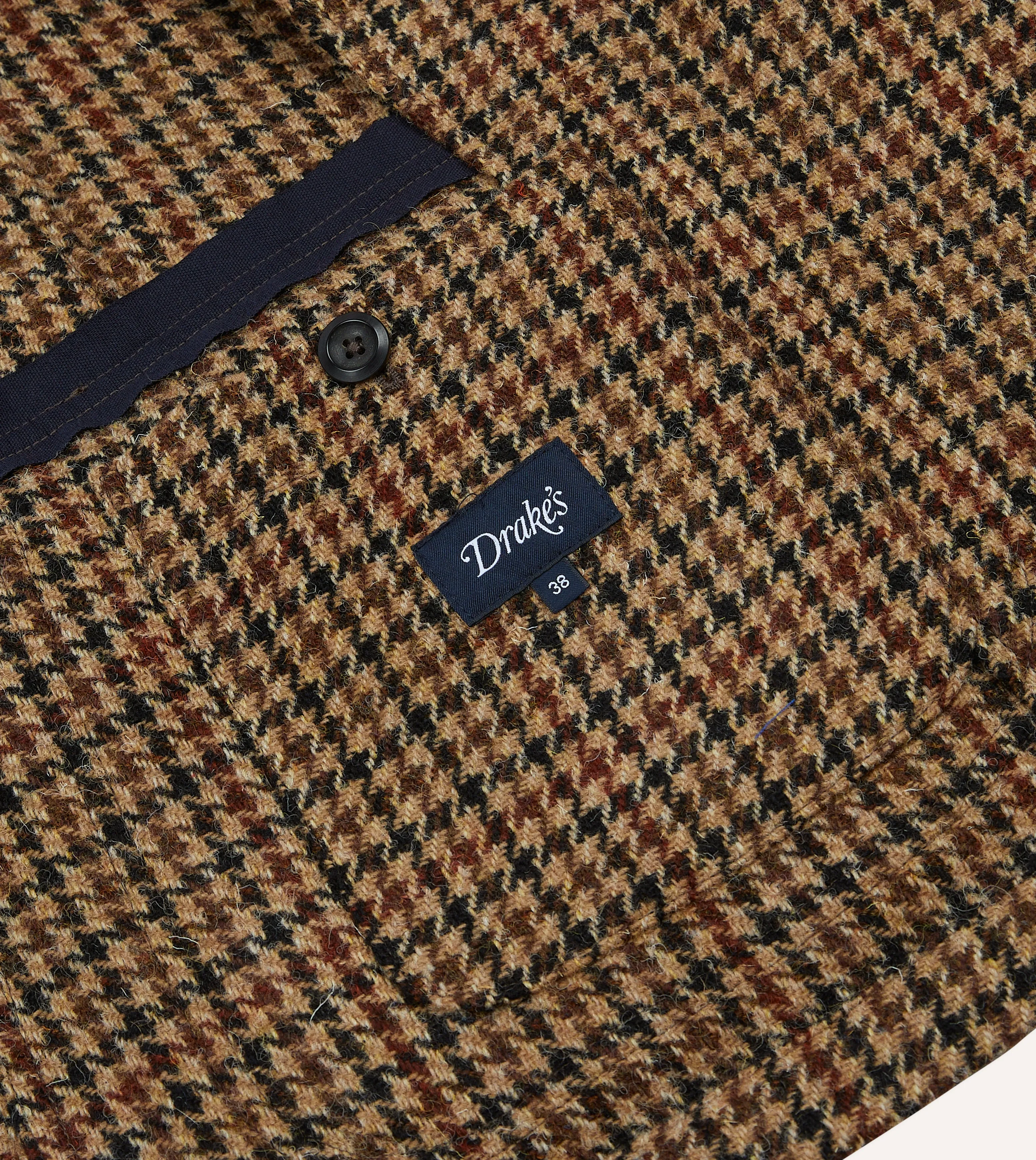 Brown Houndstooth Check Harris Tweed Games Blazer Mk. VII