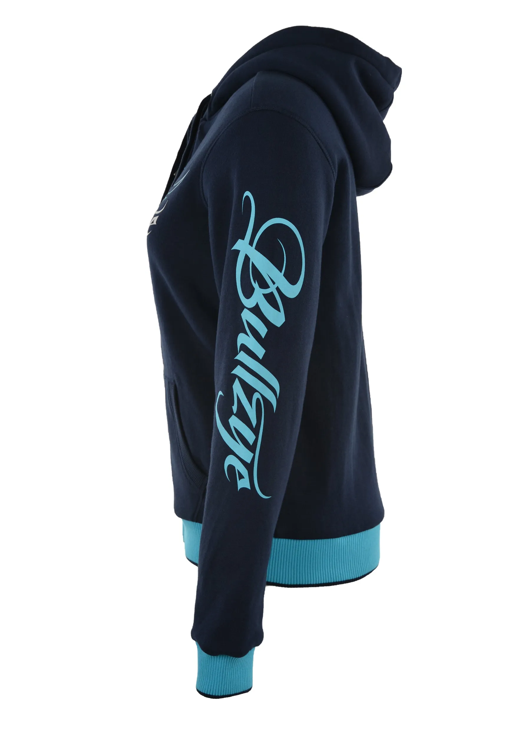 Bullzye Ladies Ryder Zip Hoodie - Navy- B1W2701048 - On Sale