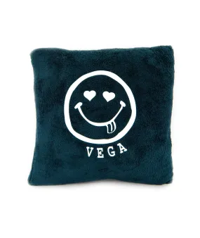 Camp Name Heart Eye Smiley Square Pillow