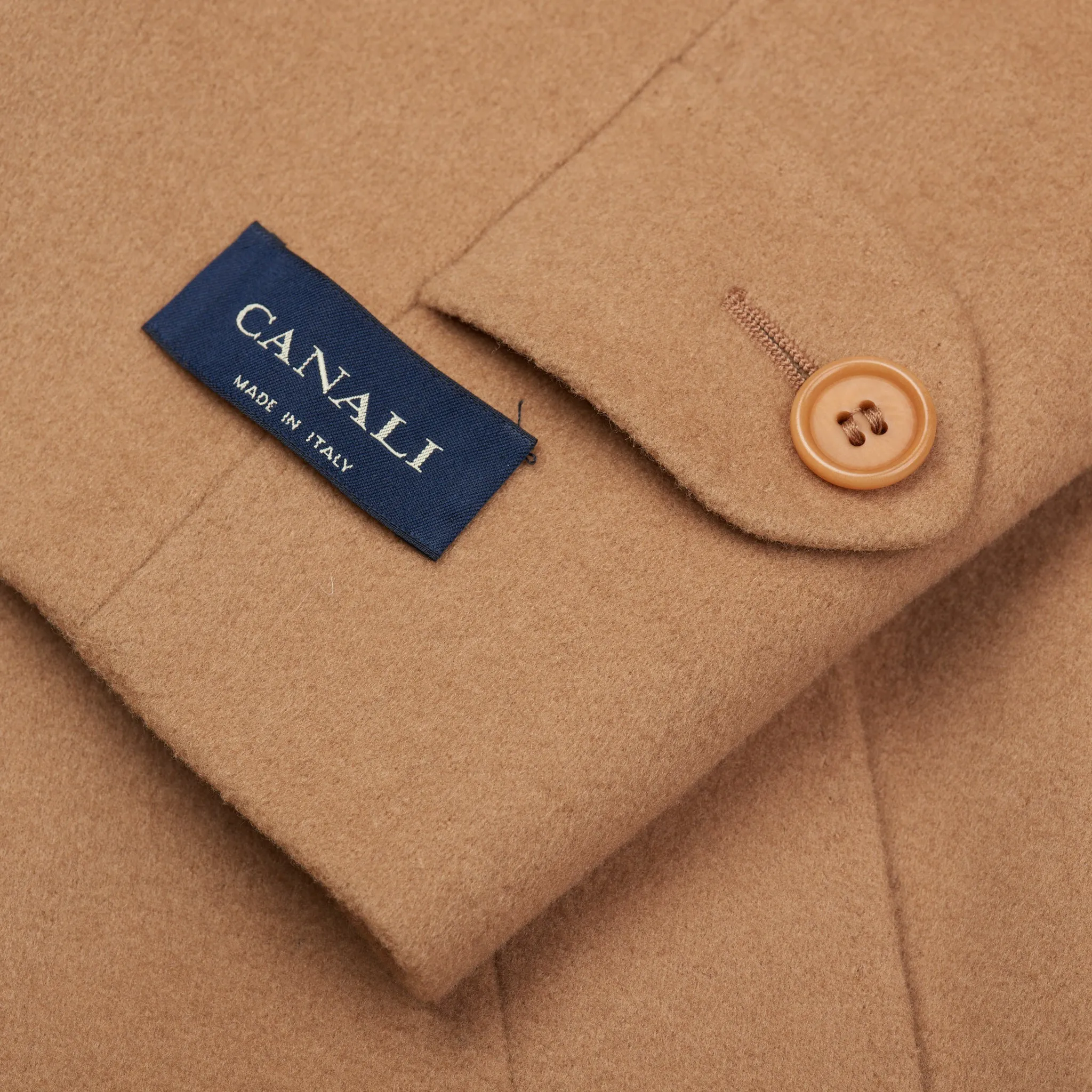 CANALI Handmade Tan Loro Piana Wool-Cashmere Overcoat XXL NEW US 46