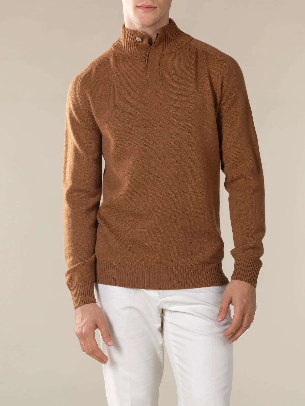 Caramel City Button Sweater