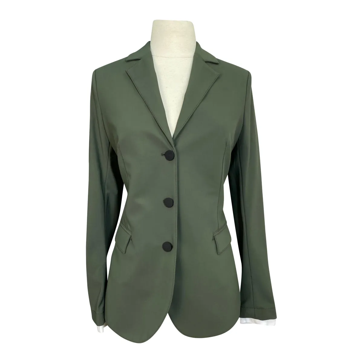 Cavalleria Toscana 'American' Competition Jacket in Forest Green - Women's IT 40 (US 6)