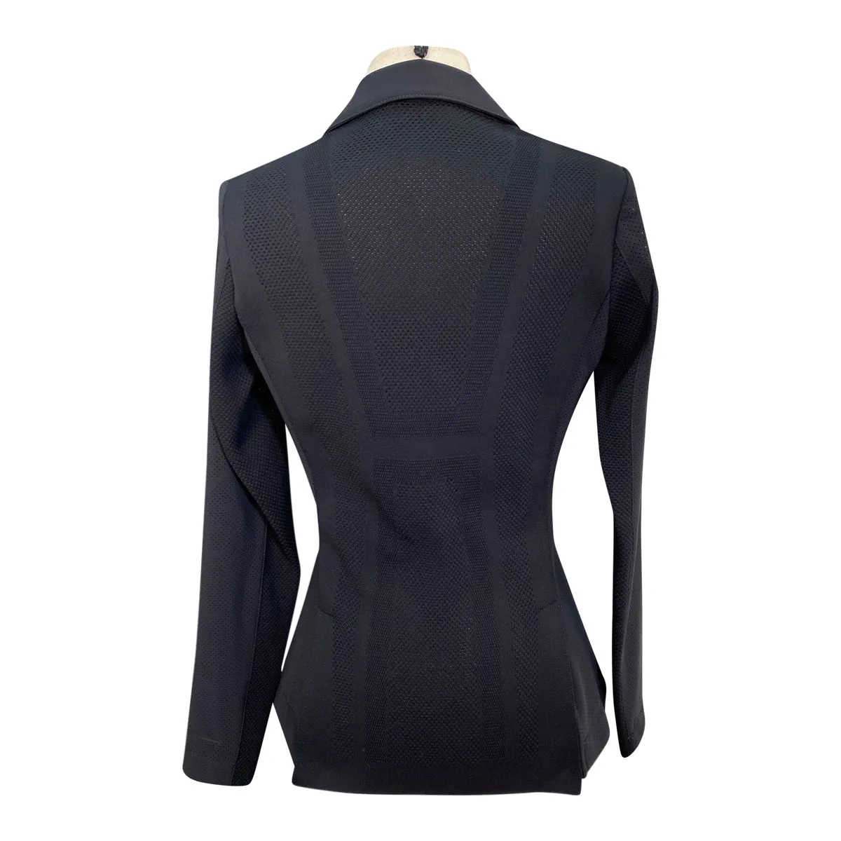 Cavalleria Toscana R-EVO Light Tech Zip Knit Show Jacket in Black w/Black - Women's IT 40/US 6