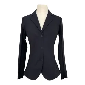 Cavalleria Toscana R-EVO Light Tech Zip Knit Show Jacket in Black w/Black - Women's IT 40/US 6