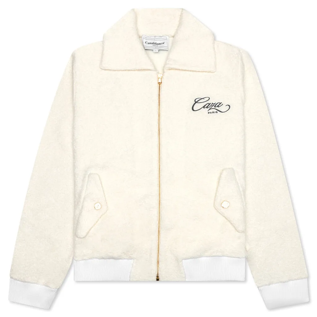 Caza Terry Track Jacket - Off White