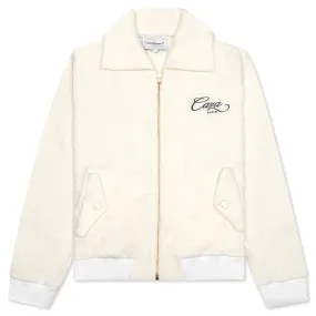 Caza Terry Track Jacket - Off White