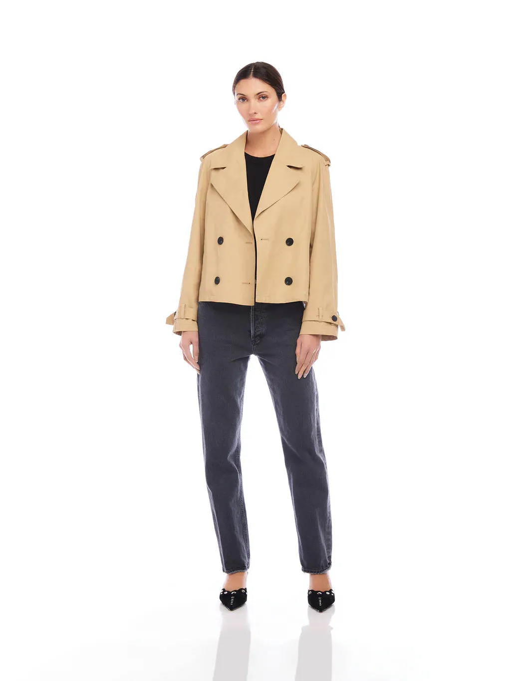 Chelsea Cropped Trench Jacket