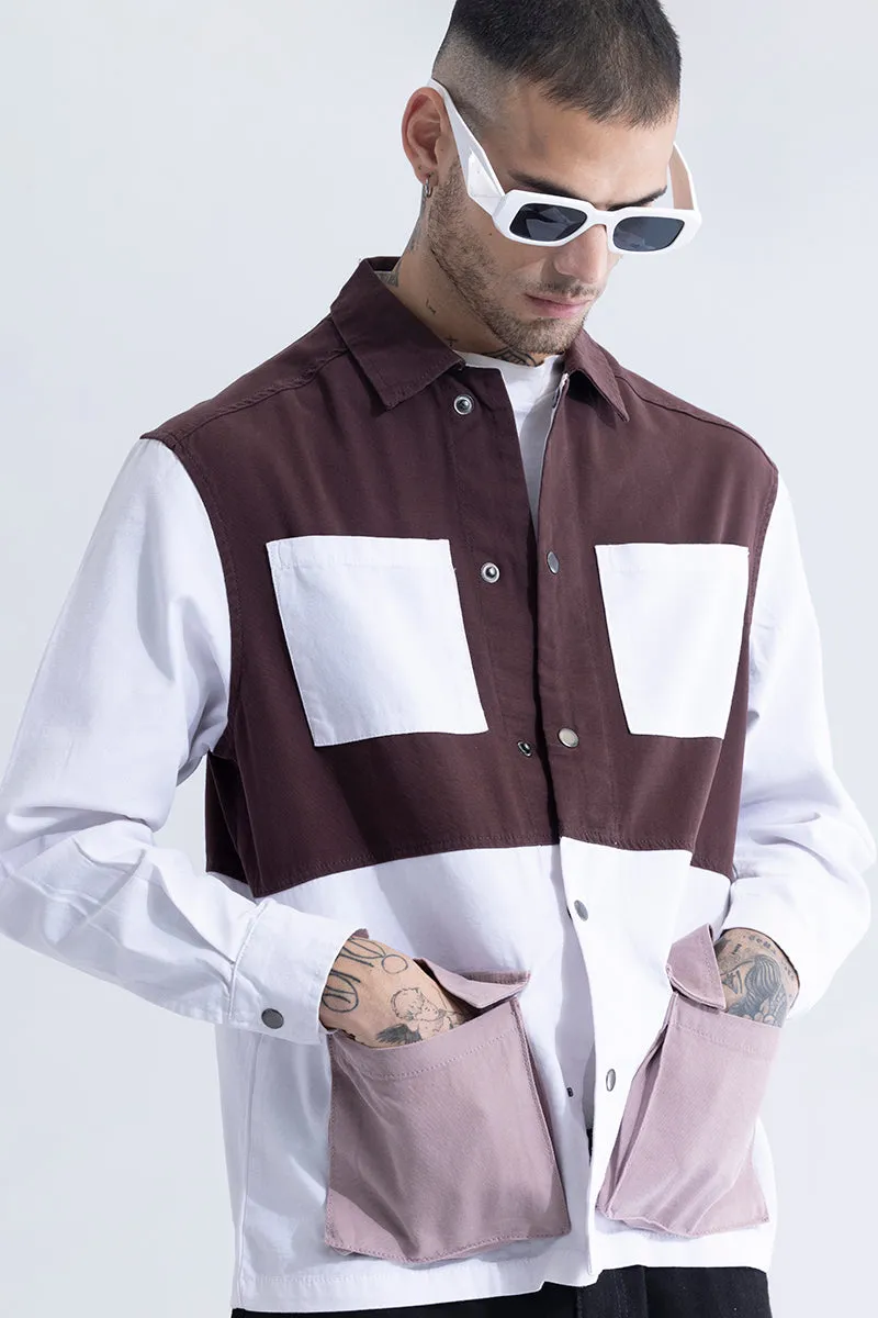 Contour Patch Brown Overshirt