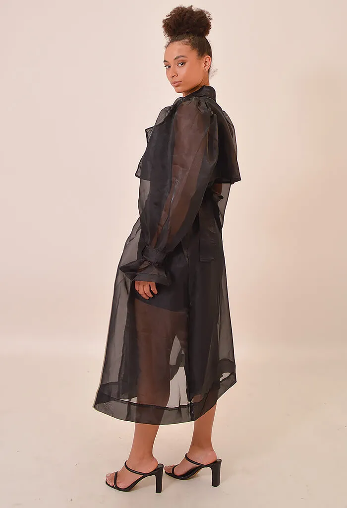 Cora Sheer Trench Coat