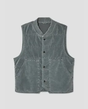 CORDUROY VEST / PETROL