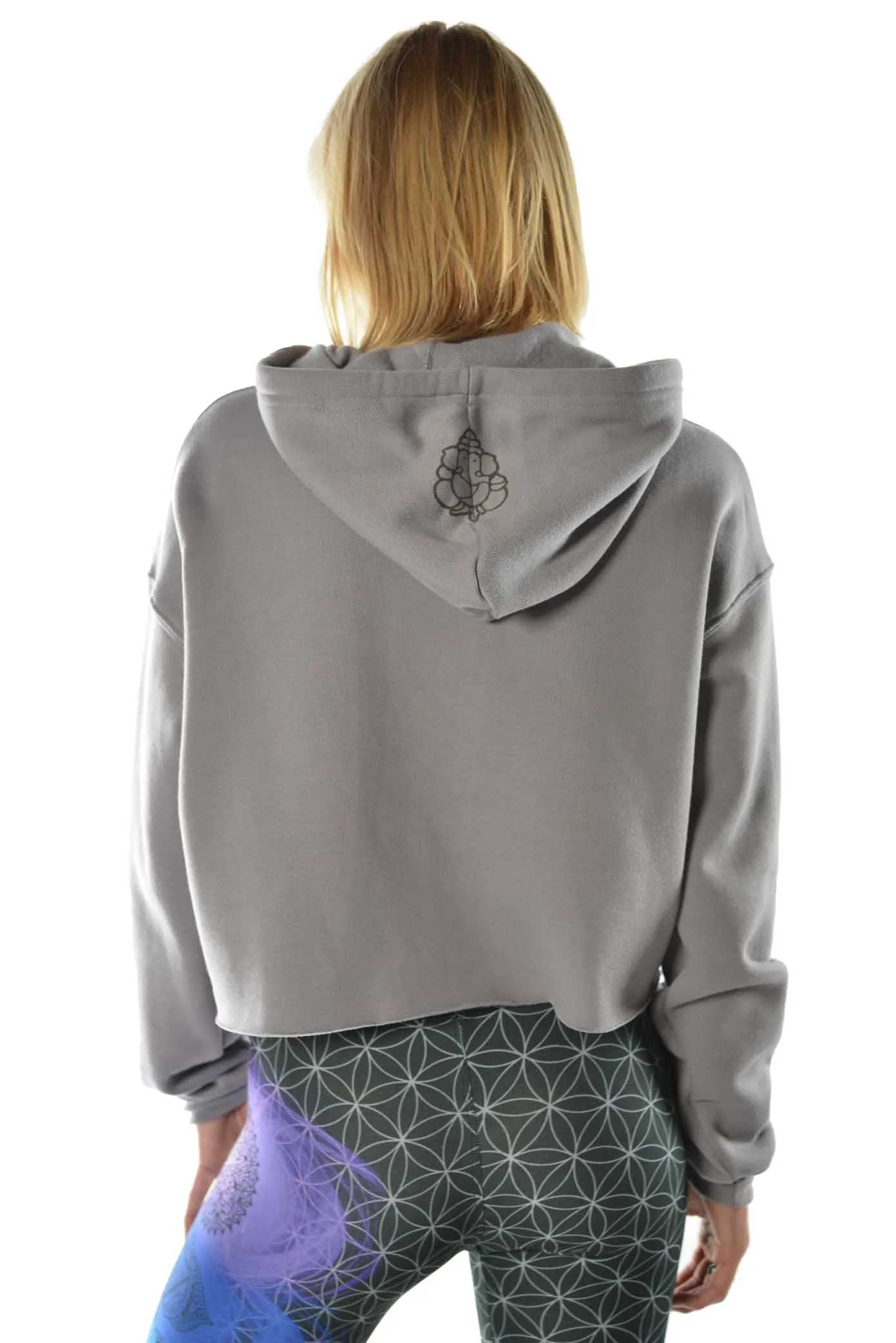 Crop Top Hoodie with Third Eye Surf