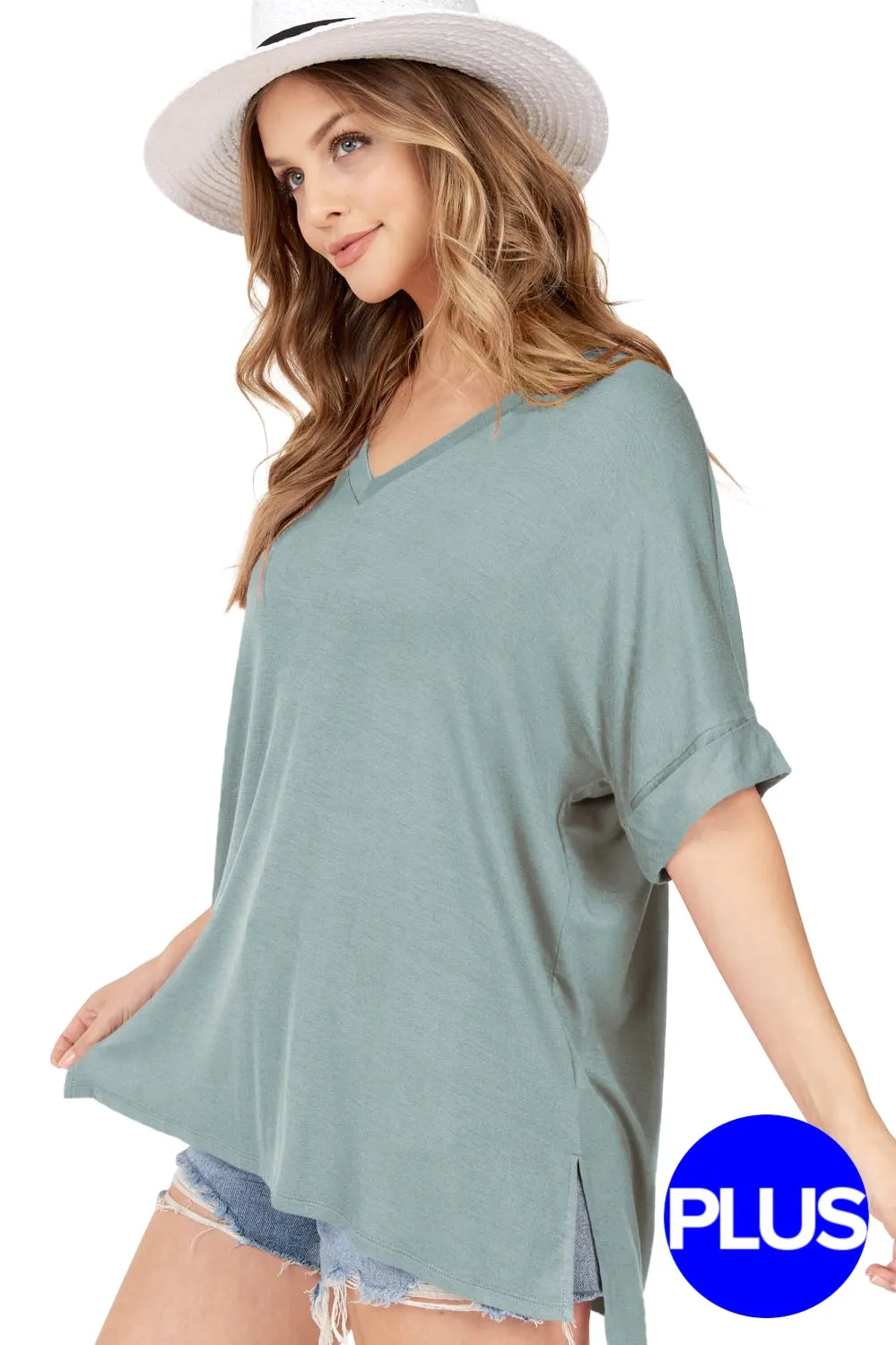 Curve | Casual Cutie V-Neck Tee