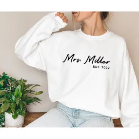 Custom Mrs. Sweatshirt