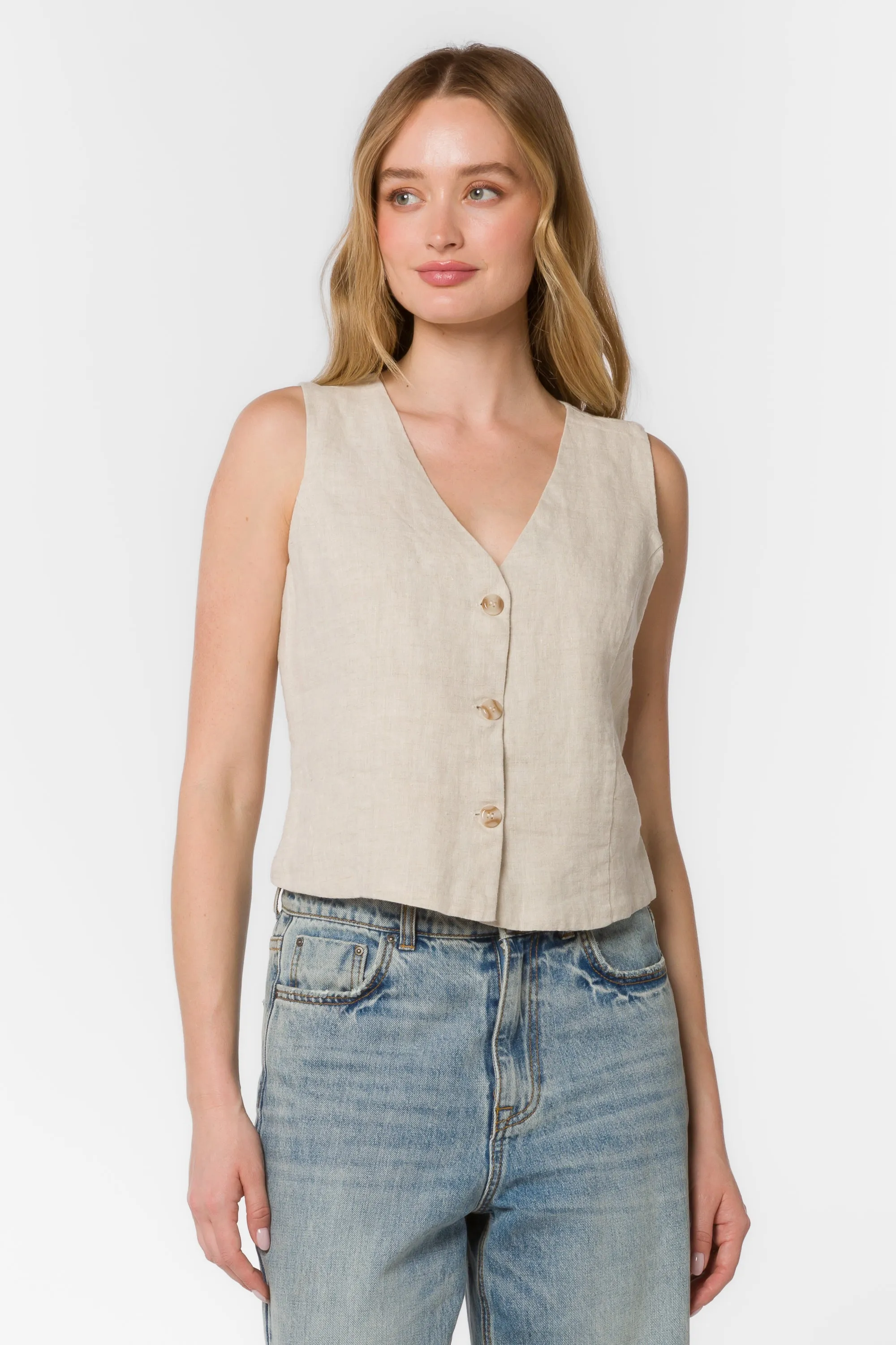 Dellis Ivory Vest