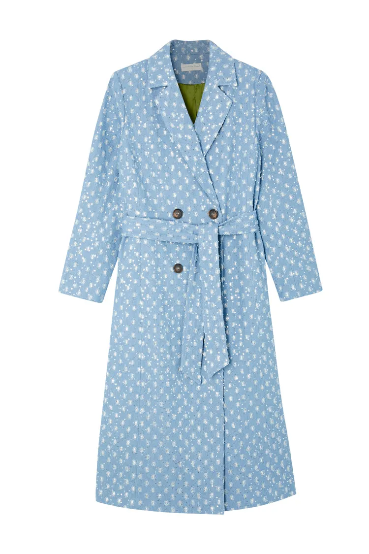 Denim Harper Trench Coat