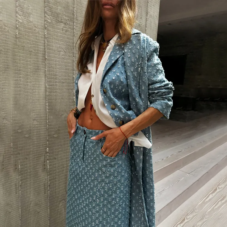 Denim Harper Trench Coat