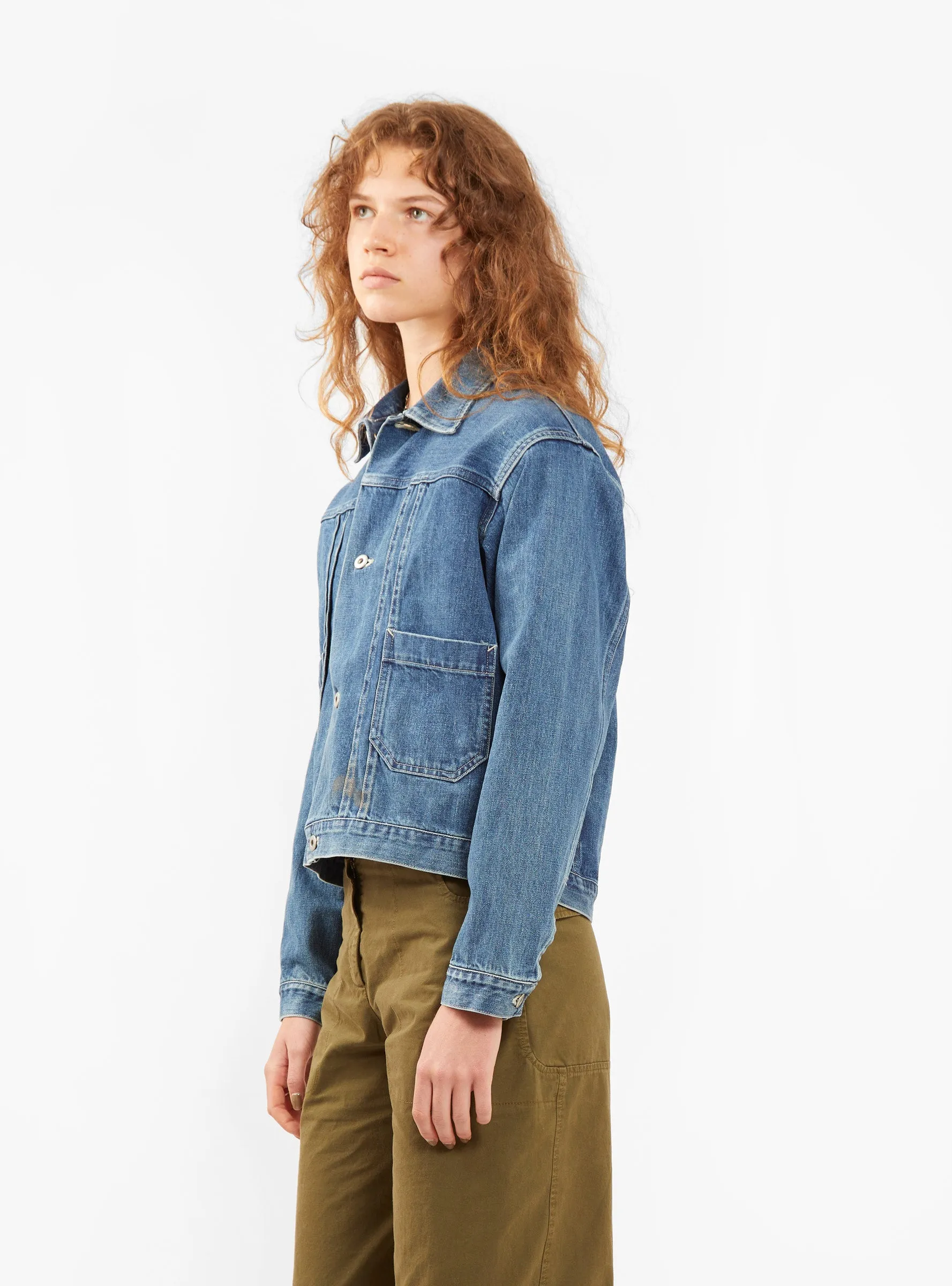 Denim Short Jacket - Dark Wash