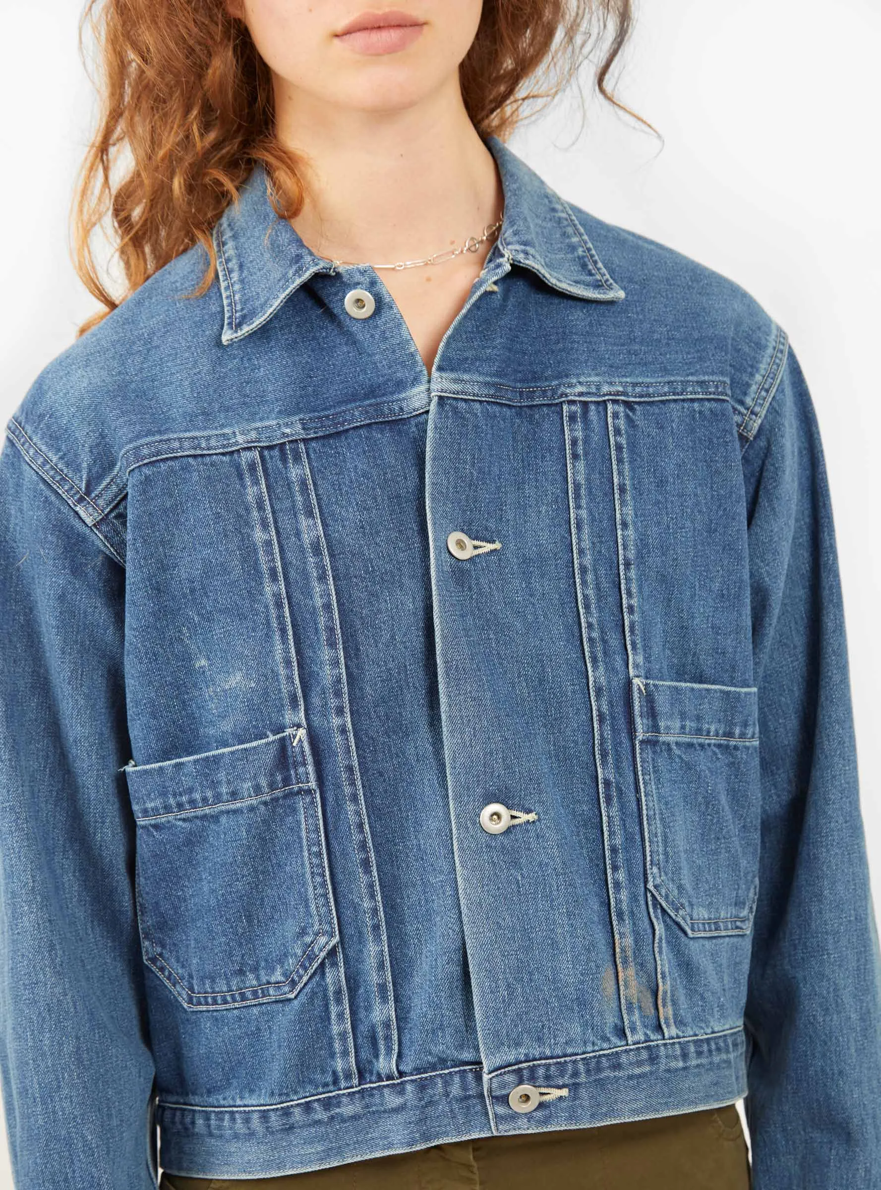 Denim Short Jacket - Dark Wash