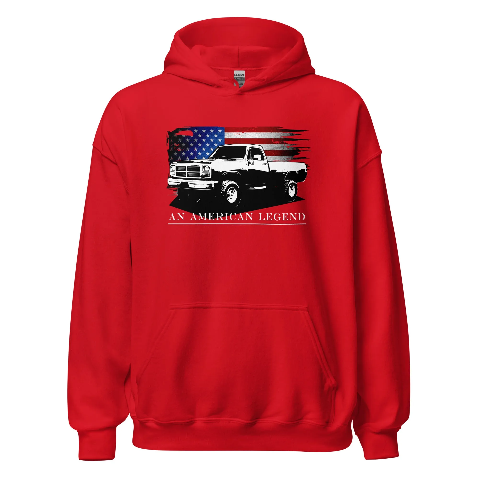 First Gen Truck Hoodie, American Flag Design Sweatshirt