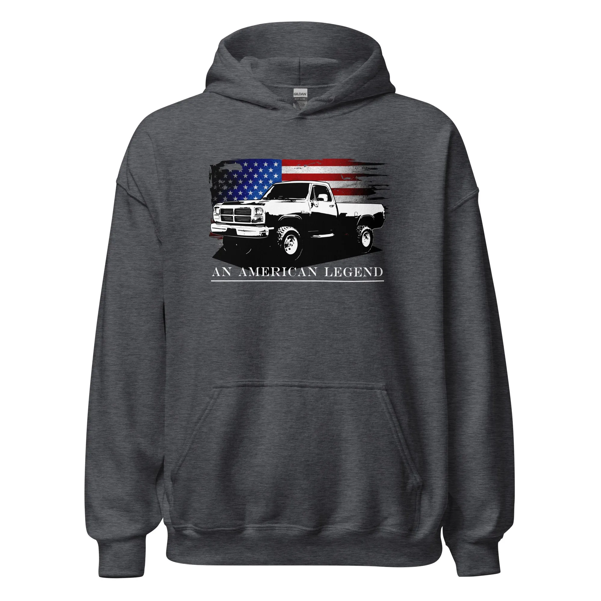 First Gen Truck Hoodie, American Flag Design Sweatshirt