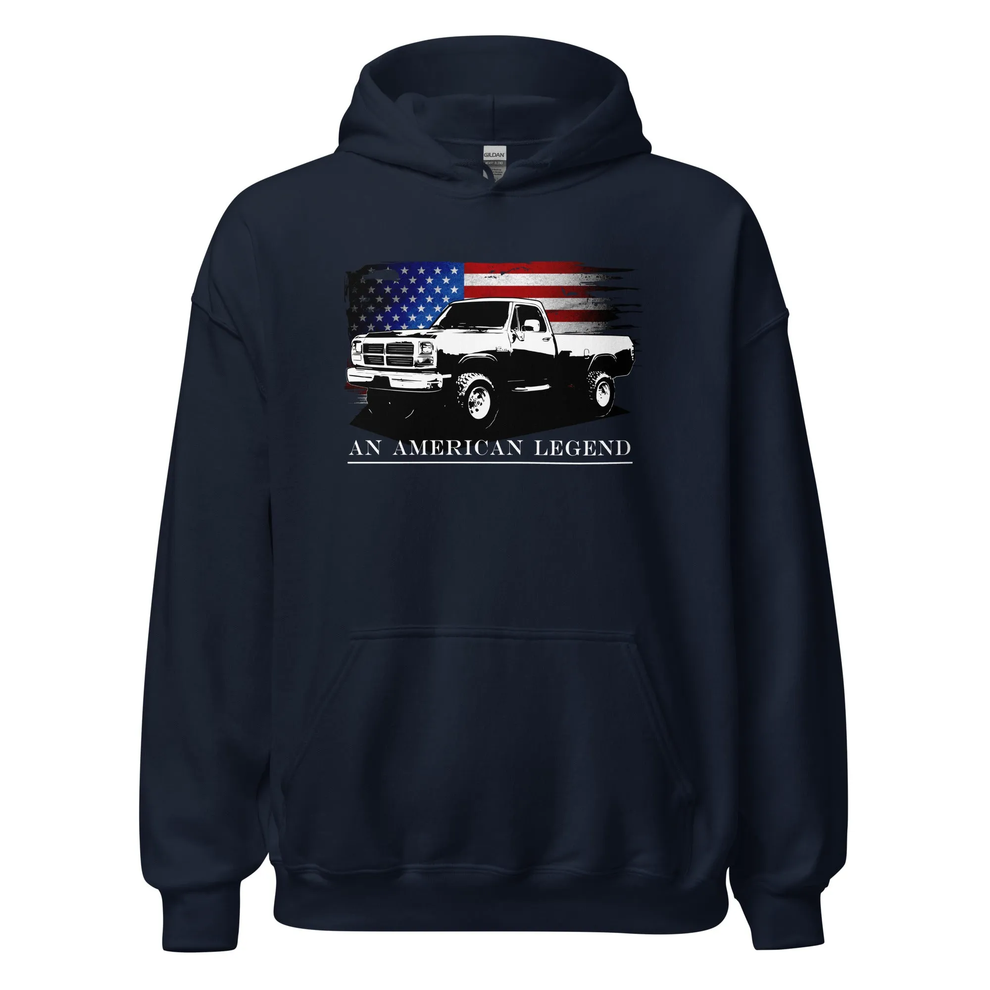 First Gen Truck Hoodie, American Flag Design Sweatshirt