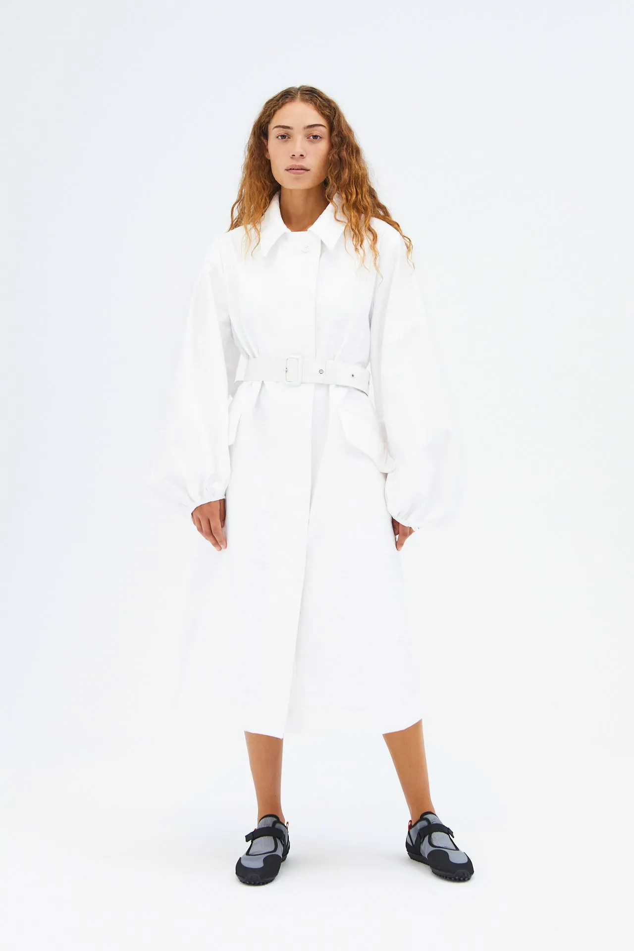 HELEN | COAT BONDED COTTON ECRU