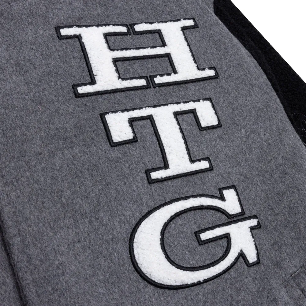 HONOR THE GIFT LETTERMAN JACKET-GREY