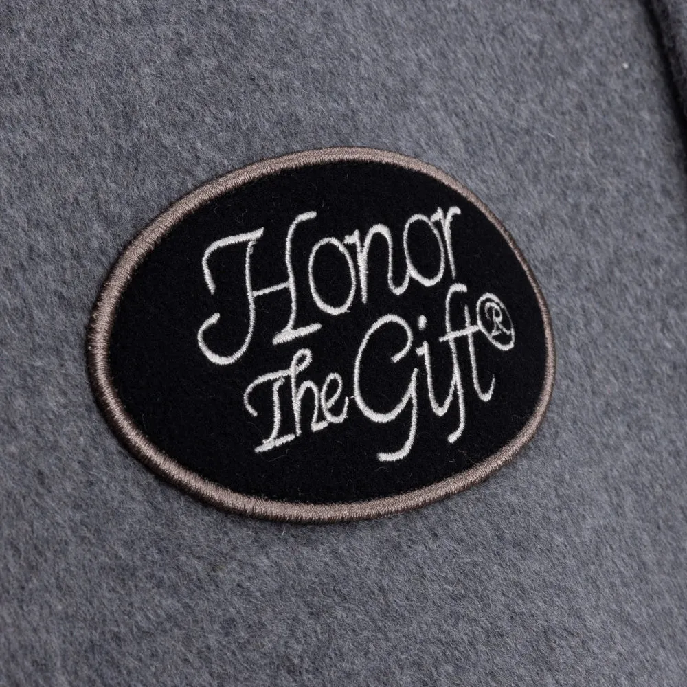 HONOR THE GIFT LETTERMAN JACKET-GREY