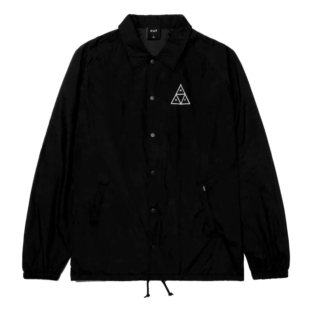 HUF ESSENTIALS TT COACHES JACKET-BLACK