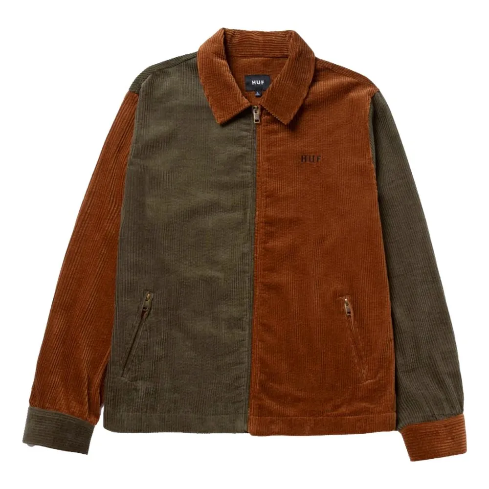 HUF VANDENBERG CORDUROY JACKET-TOFFEE