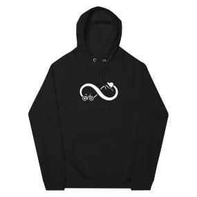 Infinity Heart and Cycling - Unisex Premium Organic Hoodie