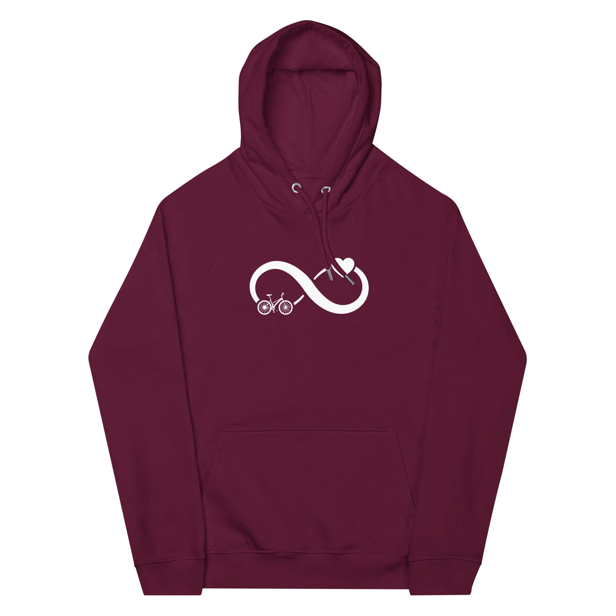 Infinity Heart and Cycling - Unisex Premium Organic Hoodie