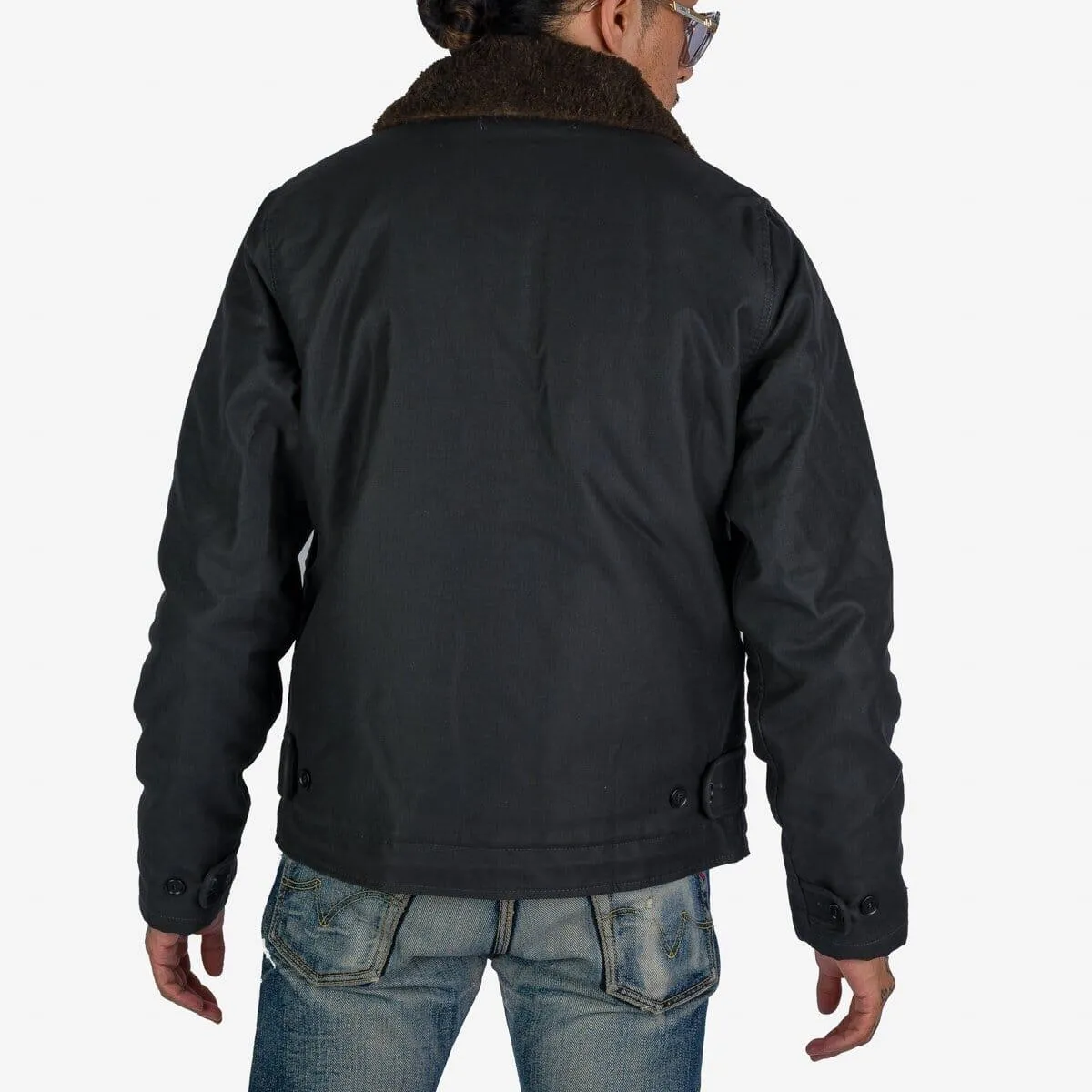 Iron Heart - Oiled Whipcord N1 Deck Jacket - Black