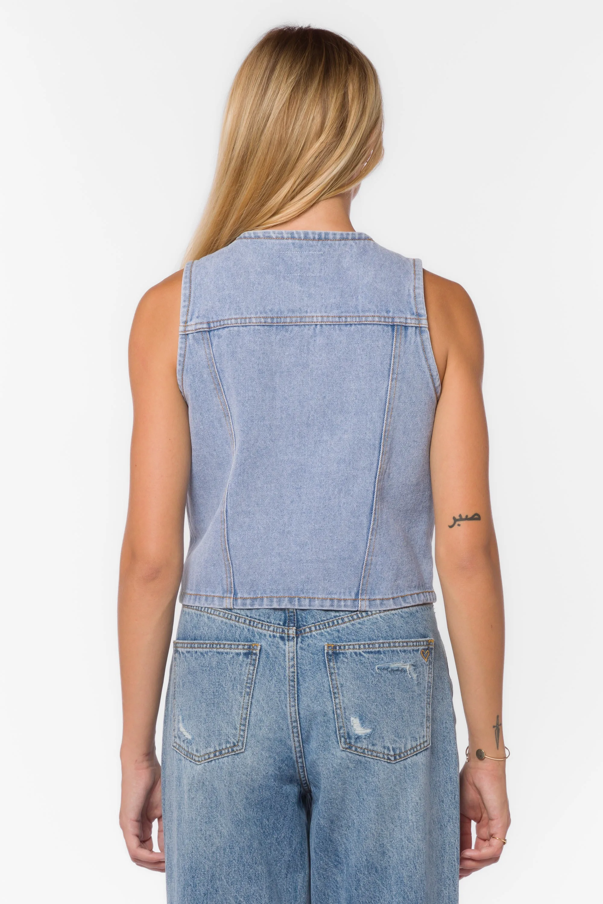 Kiana Retro Blue Vest