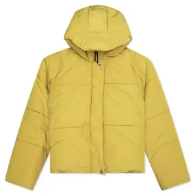 Logo Puffer Jacket - Mustard